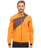 Spyder Aramis Windbreaker Shell Jacket (bright Orange/polar/volcano) Men's Coat