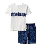 Splendid Littles Whale Camo Short Set (little Kids/big Kids) (full Sail) Boy's Active Sets