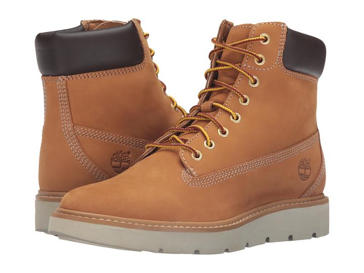Timberland Kenniston 6 Lace-up Boot (wheat Nubuck) Women's Lace-up Boots