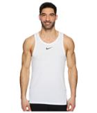 Nike Breathe Elite Sleeveless Top (white/black) Men's Sleeveless