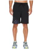 New Balance Max Intensity Shorts (black Multi/pigment/energy Lime) Men's Shorts