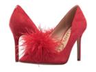 Sam Edelman Haide (passion Red Kid Suede Leather) High Heels