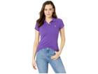 U.s. Polo Assn. Solid Pique Polo Shirt (purple Anemone) Women's Clothing