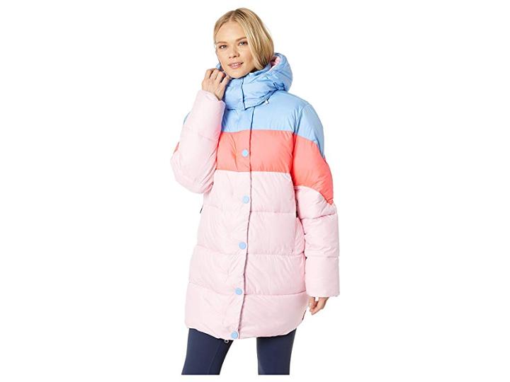 Hunter Original Puffer Coat (vivid Blue/hyper Pink/mist Pink) Women's Coat