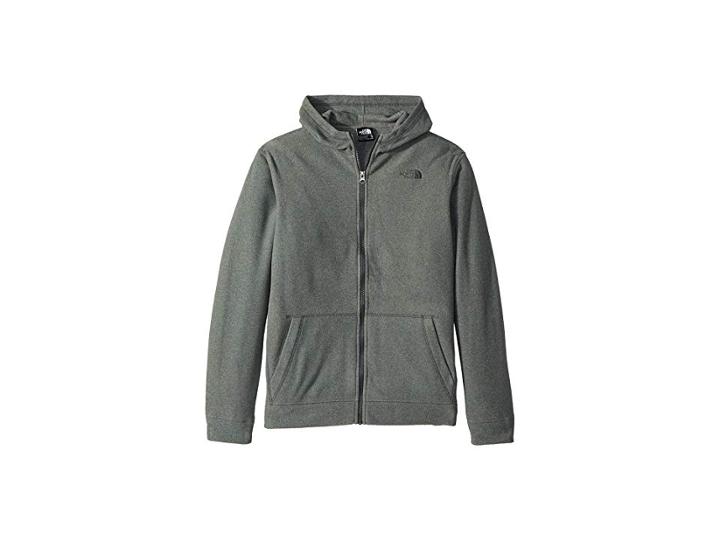 The North Face Kids Glacier Full Zip Hoodie (little Kids/big Kids) (tnf Medium Grey Heather) Boy's Sweatshirt