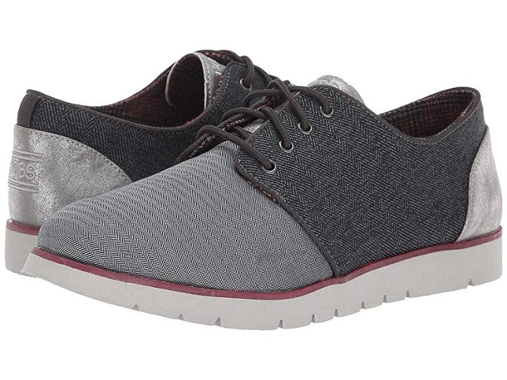 Bobs From Skechers Bobs Dandy (gray) Women's Lace Up Casual Shoes