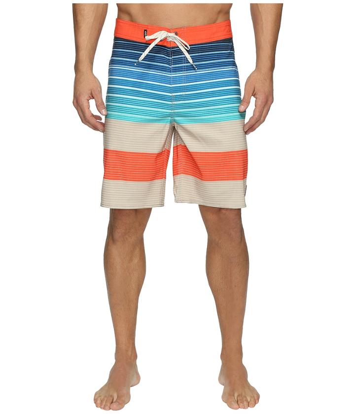 Vans Era Stretch Boardshorts 20 (khaki Compass Stripe) Men's Swimwear