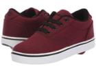 Heelys Launch (little Kid/big Kid/adult) (burgundy/black Canvas) Kid's Shoes