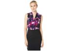 Calvin Klein Printed V-neck Cami (night Multi) Women's Sleeveless