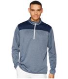 Adidas Golf Lightweight Upf 1/4 Zip Pullover (collegiate Navy Heather) Men's Clothing