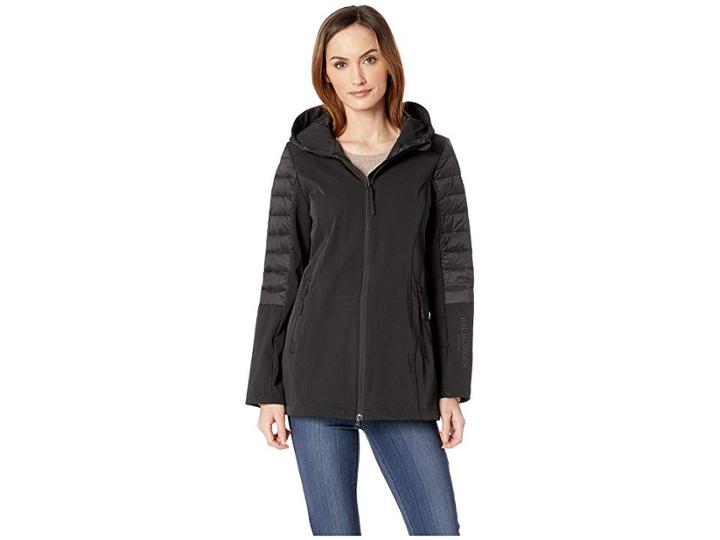 Ilse Jacobsen 3/4 Raincoat (black) Women's Coat