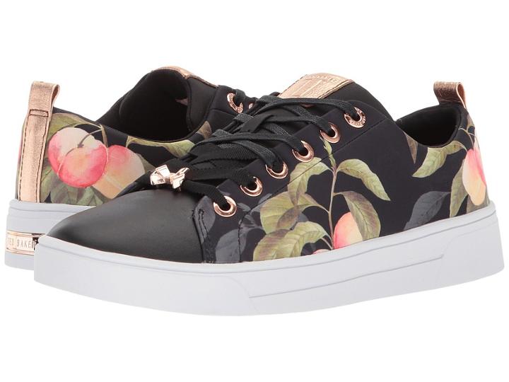 Ted Baker Ahfira (peach Blossom Black Textile) Women's Shoes
