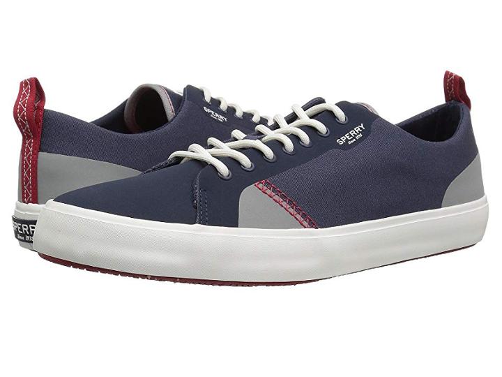 Sperry Flex Deck Ltt Canvas (navy) Men's Lace Up Casual Shoes