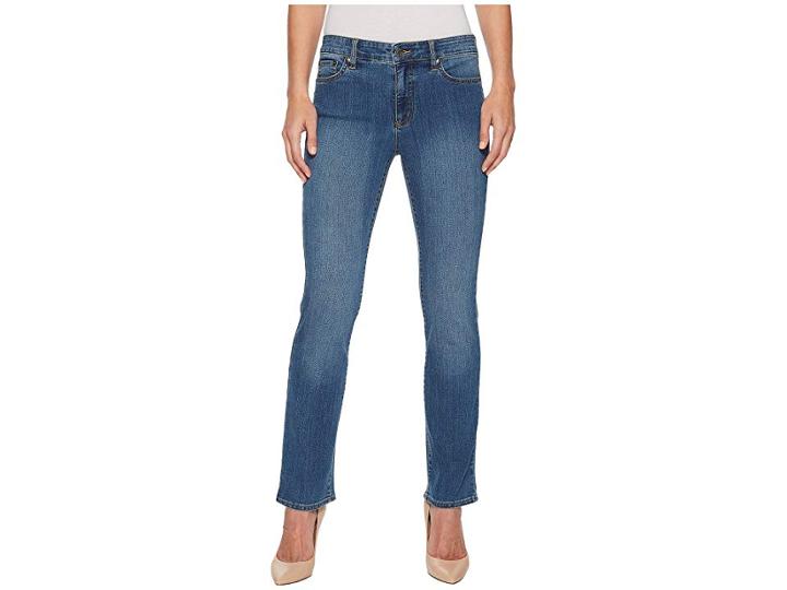 Lauren Ralph Lauren Premier Straight Jeans (ocean Blue Wash) Women's Jeans
