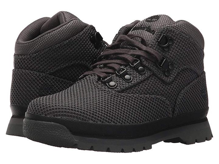 Timberland Kids Euro Hiker Fabric (little Kid) (black) Kid's Shoes