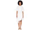 Sportmax Runway Giraffa Short Sleeve Cinch Front Dress (white) Women's Dress