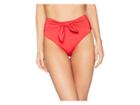 Trina Turk Getaway Solids High-waist Bottom (red) Women's Swimwear