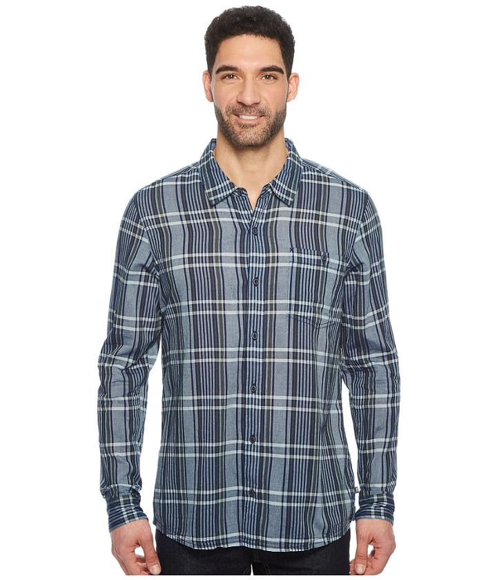 Toad&co Beckmen Long Sleeve Slim Shirt (medium Indigo) Men's Clothing
