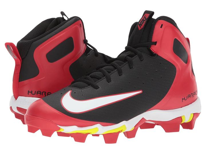 Nike Alpha Huarache Keystone Mid (university Red/white/black) Men's Cleated Shoes