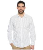 Perry Ellis Long Sleeve Scattered Paisley Dress Shirt (bright White) Men's Long Sleeve Button Up