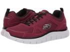 Skechers Track Scloric (burgundy/black) Men's Shoes