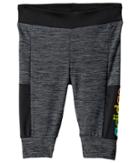 Adidas Kids Space Dye Melange Jogger Pants (toddler/little Kids) (adi Black) Girl's Casual Pants