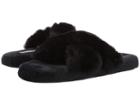 Steve Madden Crossy (black Fabric) Women's Slippers