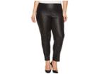 Krazy Larry Plus Size Pull-on Ankle Pants (black/geometric Print) Women's Dress Pants