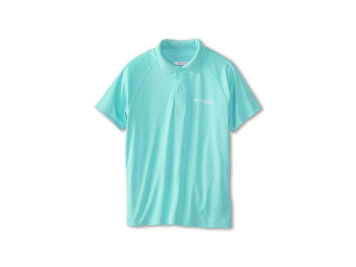 Columbia Kids Terminal Tackletm Polo Shirt (little Kids/big Kids) (gulf Stream) Boy's Short Sleeve Pullover