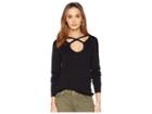 Michael Michael Kors Cross Neck Top (black) Women's Sweater
