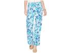 Lilly Pulitzer Lorena Breezy Palazzo (tropical Turquoise Elephant Appeal) Women's Casual Pants