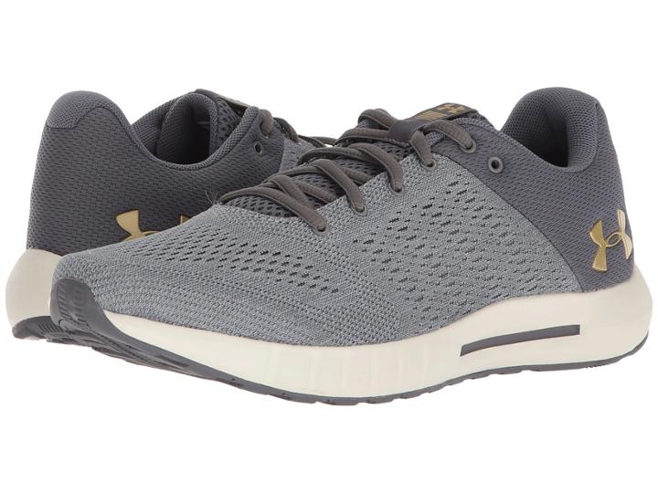 Under Armour Ua Micro G Pursuit (graphite/overcast Gray/metallic Gold) Women's Shoes