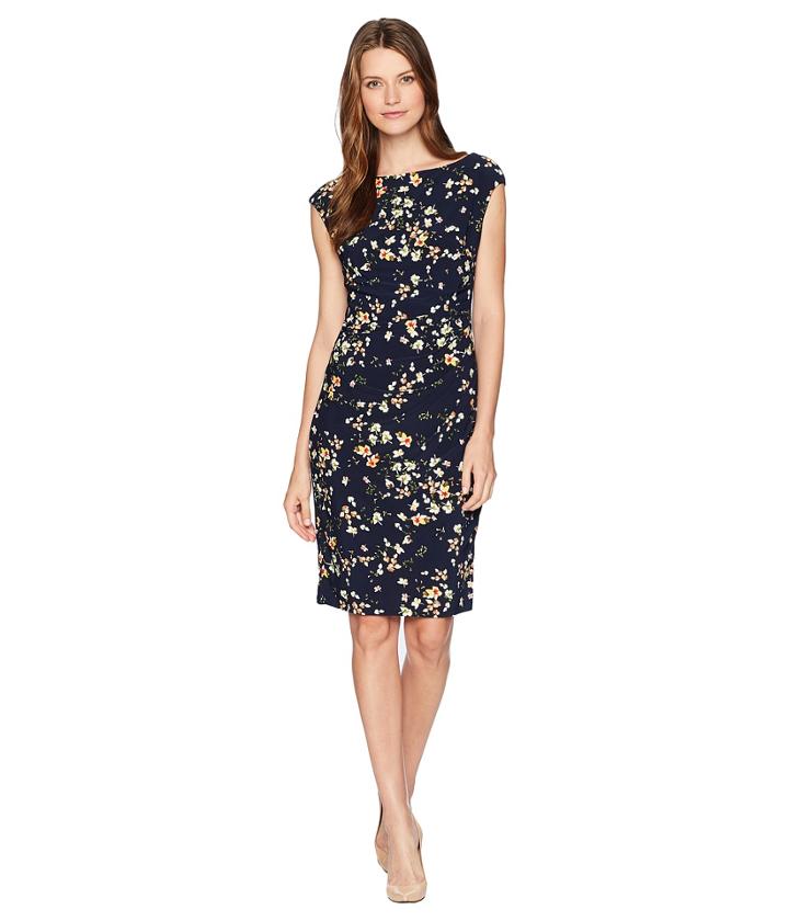 Chaps Kenna- Sunland Floral (navy) Women's Dress