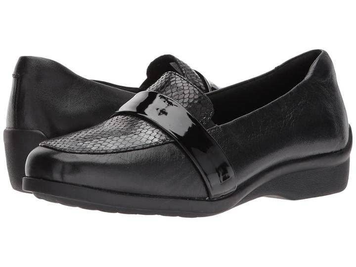 Aravon Winsor Moc (black Multi) Women's  Shoes