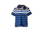 Polo Ralph Lauren Kids Striped Performance Lisle Polo (toddler) (french Navy Multi) Boy's Clothing