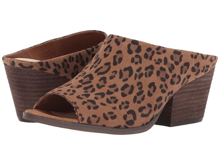 Sbicca Jerome (tan/leopard) Women's Toe Open Shoes