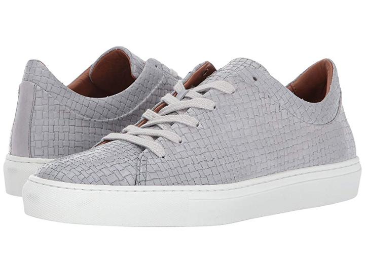 Aquatalia Alaric (light Grey Embossed Soft Full Grain) Men's Lace Up Casual Shoes
