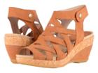 Dansko Cecily (camel Milled Nubuck) Women's Wedge Shoes