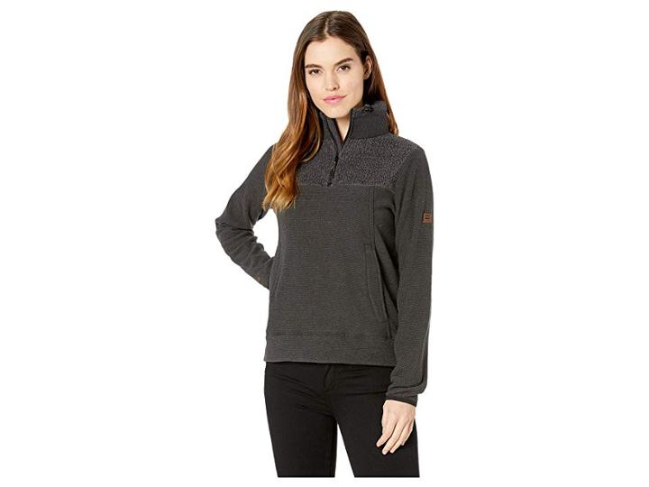 Billabong Boundary Mock 1/2-zip Fleece Top (black) Women's Fleece