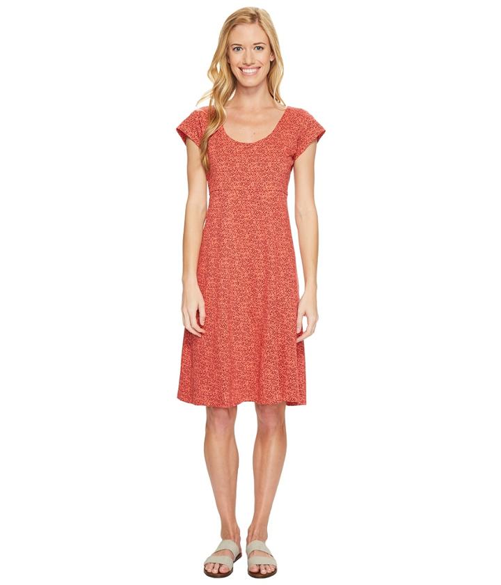 Toad&co Nena Dress (spiced Coral Geo Print) Women's Dress