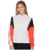 Adidas Sport Id Wind Jacket (chalk Pearl/real Coral) Women's Coat