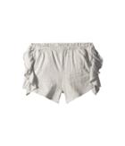 Chaser Kids Super Soft Ruffle Side Shorts (big Kids) (heather Grey) Girl's Shorts