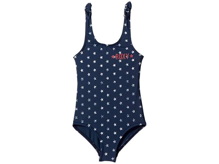Roxy Kids Surfing Usa One-piece Swimsuit (toddler/little Kids) (dress Blue 4th Of July Stars) Girl's Swimsuits One Piece