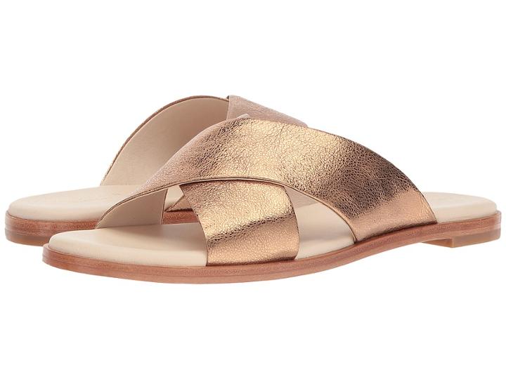 Cole Haan Anica Crisscross Sandal (gold Glitter Metallic) Women's Shoes