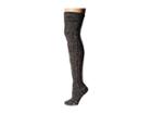 Ugg Classic Cable Knit Socks (charcoal Heather) Women's Knee High Socks Shoes
