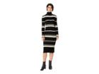 J.o.a. Striped Sweater Dress (black/cream) Women's Dress