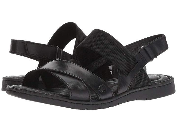 Born Zinnia (black Full Grain Leather) Women's Sandals