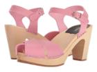 Swedish Hasbeens Merci Sandal (bubble Gum Pink) Women's Clog/mule Shoes