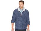 True Grit Softest Tip Shearling 1/4 Zip Pullover (midnight) Men's Clothing