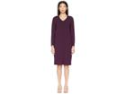 Eileen Fisher Viscose Jersey V-neck Dress (raisonette) Women's Dress